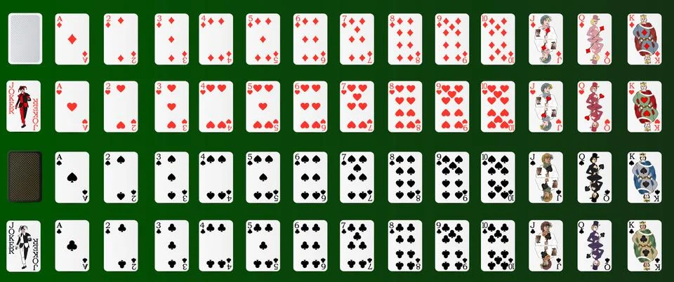 Poker set Stock Illustration