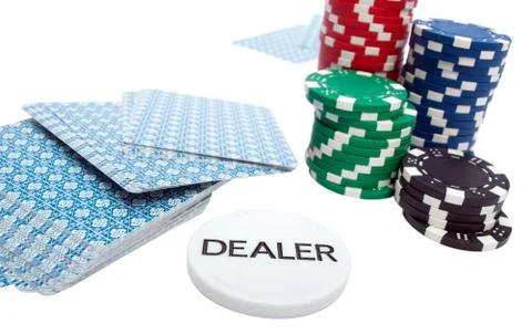 Poker set Stock Photos