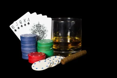 Poker setup 2 Stock Photos