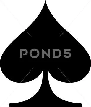 Poker sign spades Stock Illustration