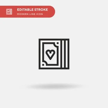 Poker Simple vector icon. Illustration symbol design template for web mobile  Stock Illustration