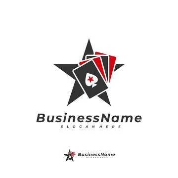Poker star logo vector template, Creative Gambling logo design concept Stock Illustration