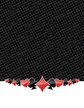 Poker suits gambling background Stock Illustration