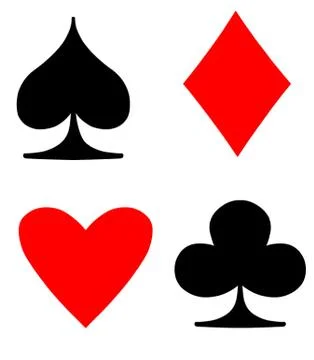 Poker Suits Stock Illustration