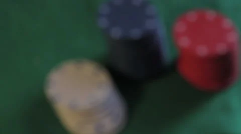 Poker Table Chips Stock Footage 47435705