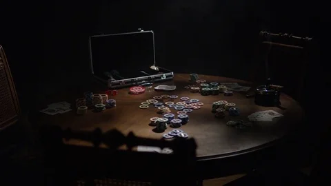 Poker Table 库存影片 72274794