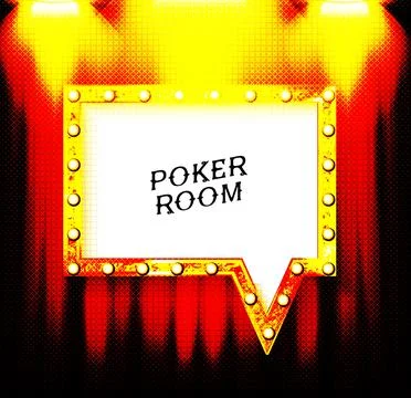 Poker table with Stock Illustration