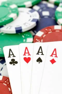 Poker table Stock Photos