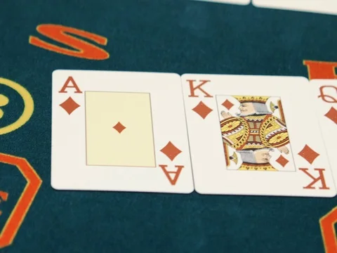 Poker table - Texas Hold'Em flash Royal Stock Footage 73588208