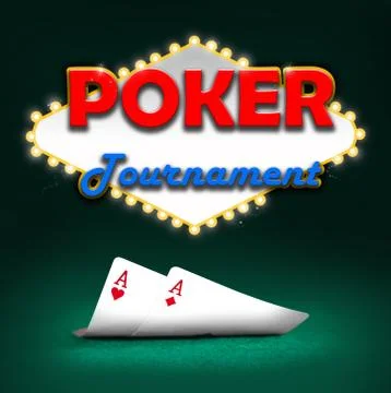 Poker tournament Stock Illustration