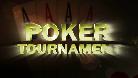 POKER TOURNAMENT Text Animation, Rendering, Background Stockbeeldmateriaal 112582216