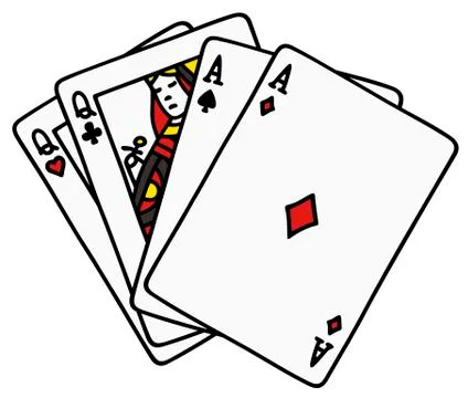 Poker two pair Stock Illustration