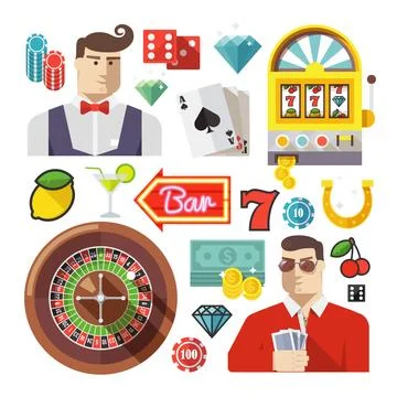 Poker vector icons Stock Illustration