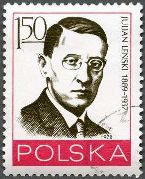 POLAND - 1978: shows Julian Lenski (1889-1937) POLAND - CIRCA 1978: A stam... Stock Photos