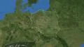 Poland. 3d earth in space - zoom in on Poland contoured 4k 4k or 4k+ Resolution