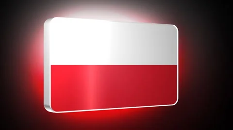 Poland 3d flag Stock Footage 5054550