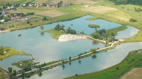 Poland aerial view Stock Footage 40054681