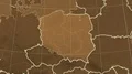Poland and neighborhood. Tint 4k or 4k+ Resolution
