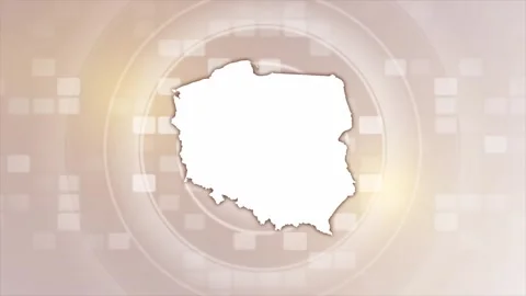 Poland Animated Map Stock Footage 275636486