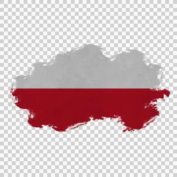 Poland Brush Flag Stock Photos