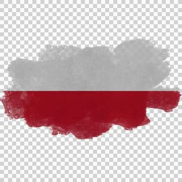 Poland Brush Flag Stock Photos