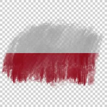 Poland Brush Flag Stock Photos