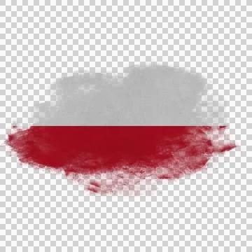 Poland Brush Flag Stock Photos