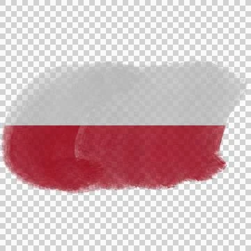 Poland Brush Flag Stock Photos