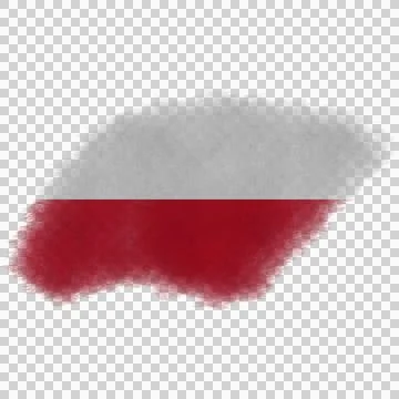 Poland Brush Flag Stock Photos