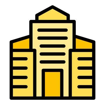 Poland building icon vector flat Stock Illustration