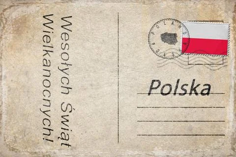 Poland Easter Sunday Celebration Background Stock Illustration