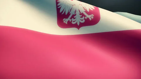 Poland Flag Animation Loop Stock Footage 38006123