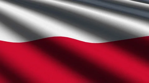 Poland flag close up Stock Footage 884792