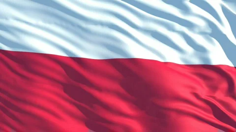Poland flag Stock Footage 622978
