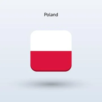 Poland flag icon Stock Illustration