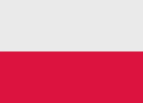 Poland flag 스톡 일러스트