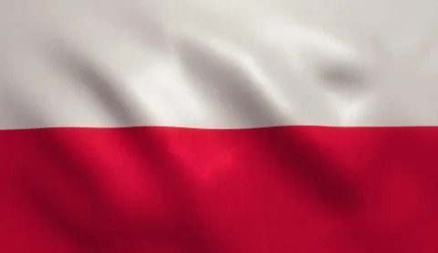 Poland Flag Stock Illustration