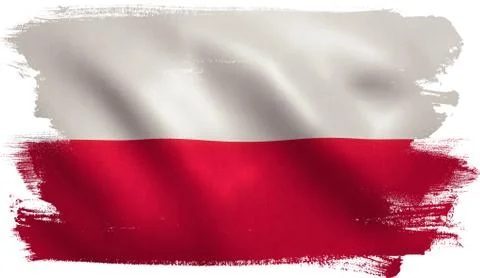 Poland Flag Stock Illustration