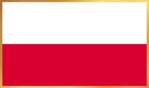 Poland Flag Illustration Stock Illustration