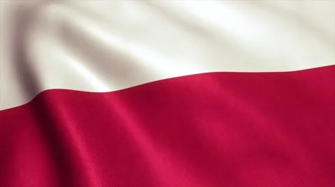 Poland Flag Loop Video Animation 4K Stock Footage 68052624