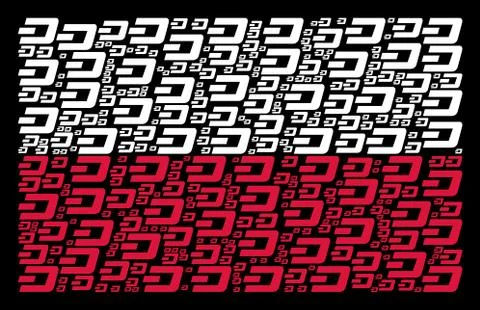 Poland Flag Pattern of Dash Currency Icons Illustrazione stock