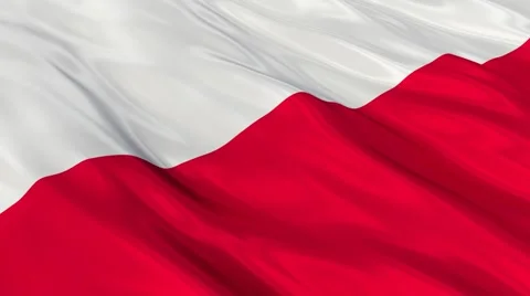 Poland flag Seamless 스톡 동영상 48647213