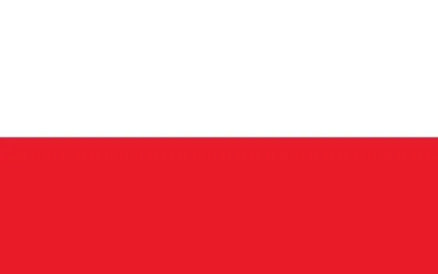 Poland flag vector graphic. Rectangle Polish flag illustration. Poland countr Stock Illustration