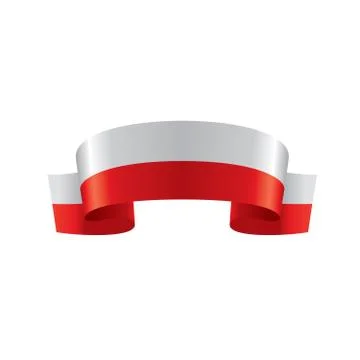 Poland flag, vector illustration Stock Illustration