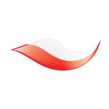 Poland flag, vector illustration Stock Illustration