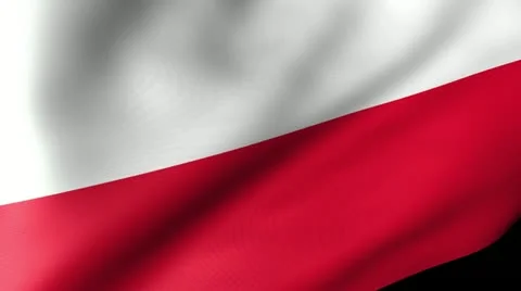 Poland Flag Waving Stock Footage 12229952