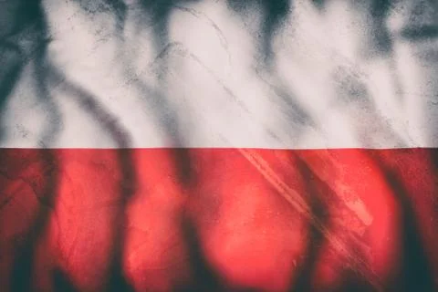 Poland flag waving Stock Illustration