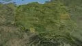 Poland, glide over the map, outlined 4k or 4k+ Resolution