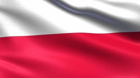 Poland Looping Flag 4K Vídeos de archivo 107884150