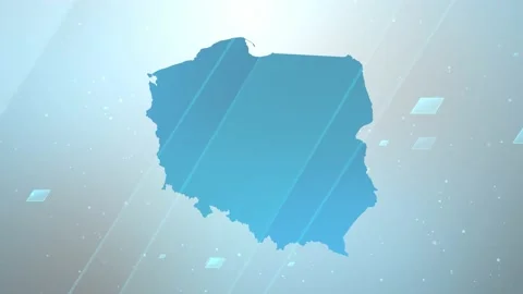 Poland Map Background Stock Footage 197953207